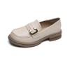 Fashion British Style Platform Loafers Women Plus Size Round Toe Single Shoes Woman Slip-on Thick Bottom Pu Leather Shoes Mujer Zapatos
