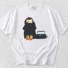 Björk Grafik-T-Shirt, 90er Jahre Stil Vintage Washed Shirt