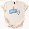 Whale Lighthouse Island T Shirt Nautical Ocean Art Boat And Nature Vintage Washed Designer Clothes Graphic