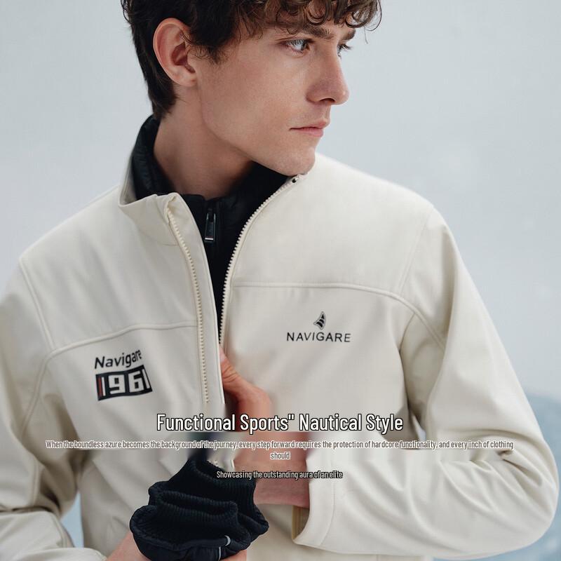 Navigare Men's Outdoor Triple-Proof Fleece-Lined Jacket