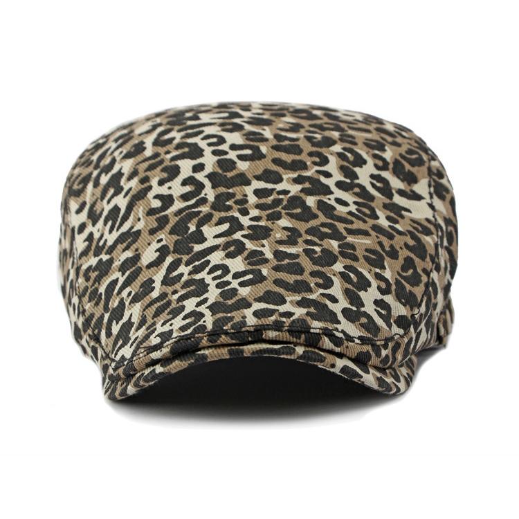 Leopard-print Beret Women's Retro Painter's Cap