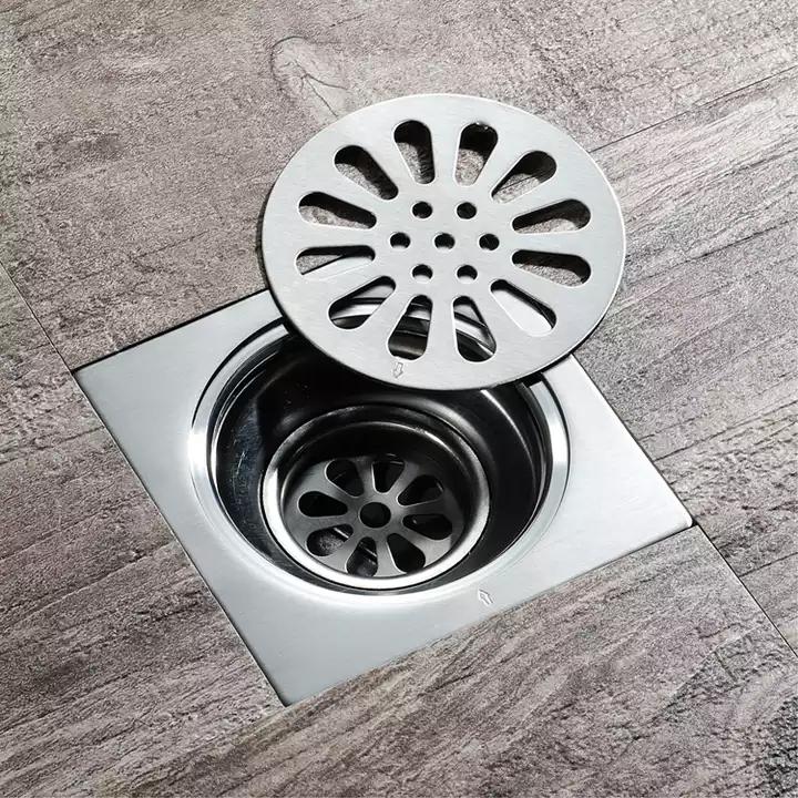 3MM Stainless Steel 304 Floor Drain Kitchen Floor Drain Shower Floor Sink Toilet Anti Odor Drain Trap Bathroom Accessories