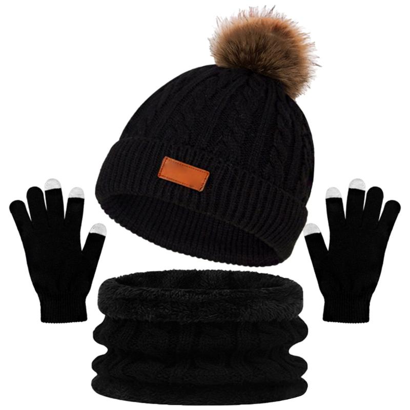 Hat Scarf Gloves Suit Comfortable Outdoor Sports Hat Lovely Styles Scarves for Men and Women