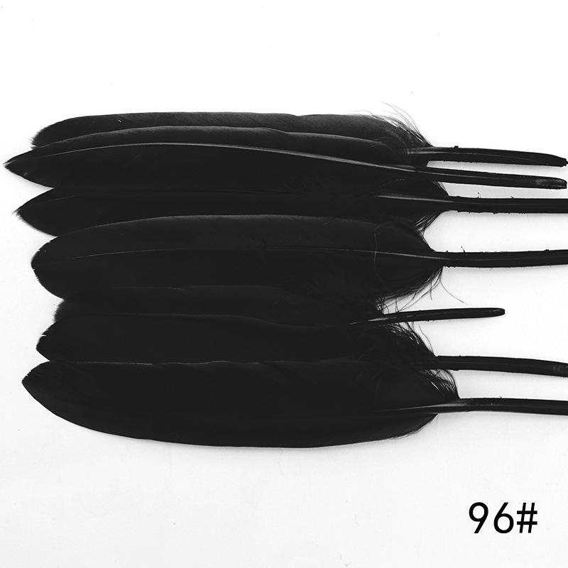 20Pcs Goose And Duck Feather Small Straight Knife 12Cm High Quality Color Diy Jewelry Material Accessories Real Hair