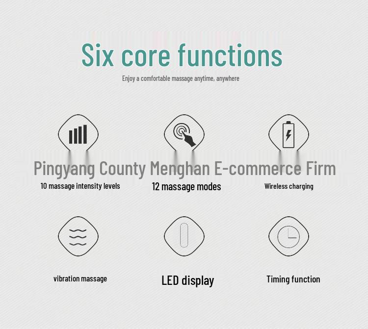 Cervical Vertebra and Full-Body Rechargeable Massager: Neck, Shoulder, Waist, Leg Vibration Massage Hammer