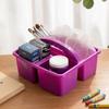 6Pcs/Set Stackable Stationary Storage Basket with Handles Desktop Storage Box  Pen