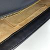 [Pre-Owned] Sylvie Gold Buckle Striped Web Satin Bow Wide Shoulder Strap Leather Handbag Crossbody Bag Shoulder Bag Small - Very Good #1F3DM4J