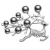 Women Alloy Gold Plated Zircon Faux Pearl Brooch Breastpin Female Jewelry Accessory