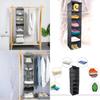 Japanese Style Foldable Non-woven Fabric Hanging Bag For Wardrobe Storage
