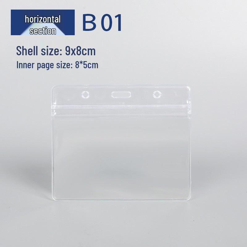 Waterproof Transparent PVC ID Badge and Card Holder Waterproof Card Holder B01