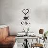 Wall  Sticker Coffee Cup Pattern Pvc Kitchen Oil-proof Anti-fouling Home Decoration Sticker