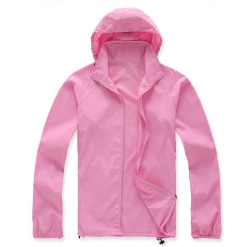 Sommer Einfarbig Dünne Sektion Outdoor Sport Sonnenschutz Kapuzen Langarm Schnelltrocknend Atmungsaktiv Jacke
