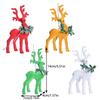 Cute Christmas Wreath Plush Reindeer Flocking Xmas Tree Hanging Ornaments  Home Xmas Decoration