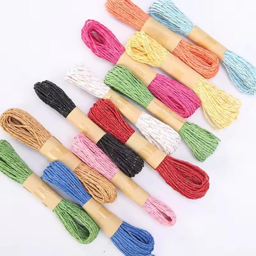 Colorful Paper Rope 2mm for Gift Box Decoration Handheld DIY Paper Drawing Creative Handmade Craft Supplies 12color