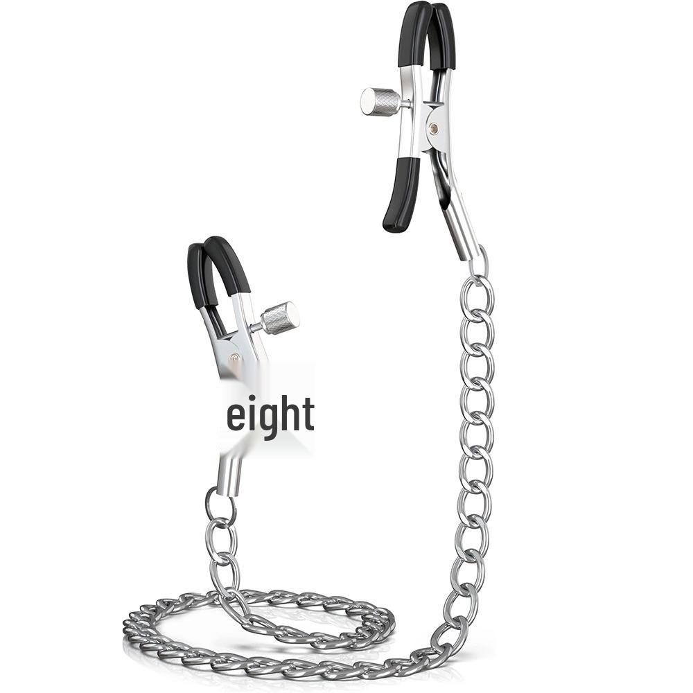 Adjustable Double-Head Nipple Clamps Chain - Erotic Accessories for Men and Women