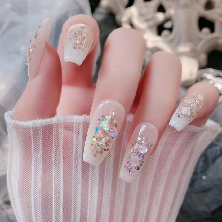 Unregelmäßige Nagel-Abalone-Muschelschalen-Scheiben Nagelglitzer-Flocken Nagelkunst-Muschelstück