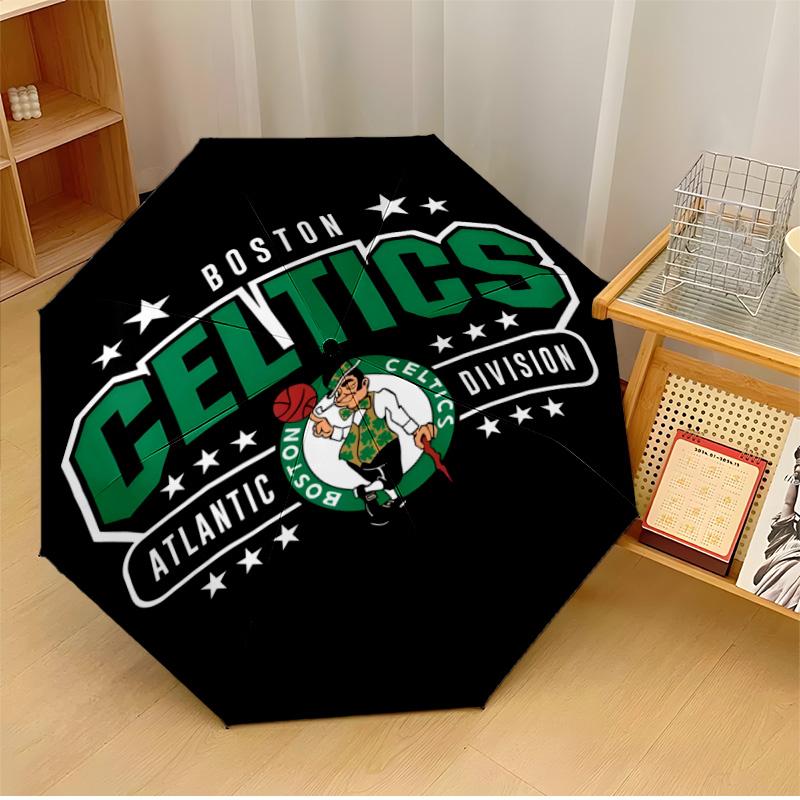 Boston Celtics Printed Umbrella Lightweight for Travel Camping and Leisure a Musthave for Family Holidays and Birthday Gifts