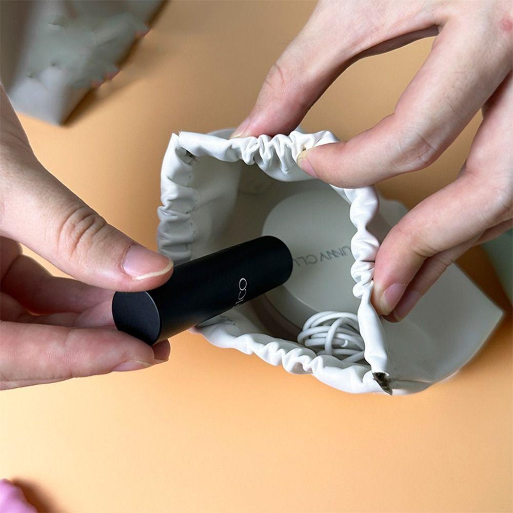 Korean Style Leaf Spring Bag Solid  Color Cosmetic Bag Casual Small Item Bags  Women