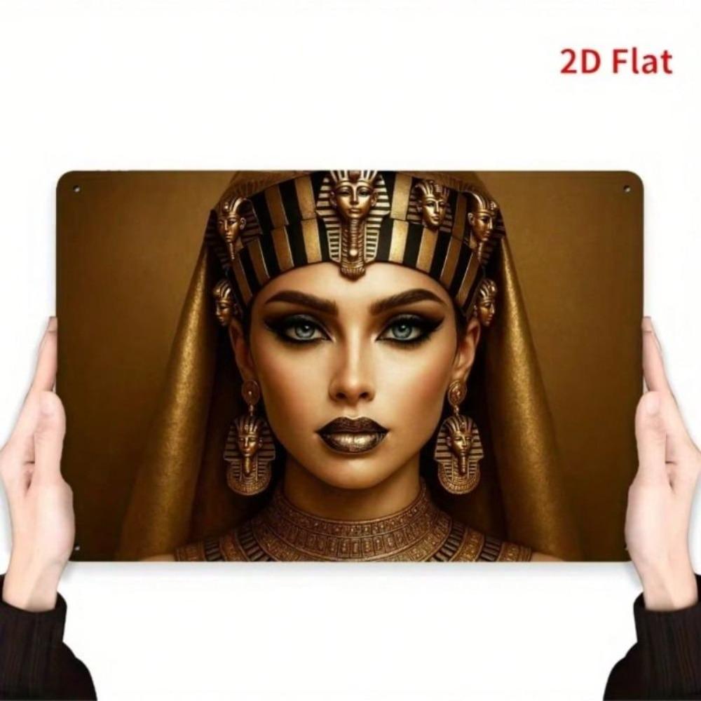 Metal Wall Art Vintage Egyptian Pharaoh Gold Decor