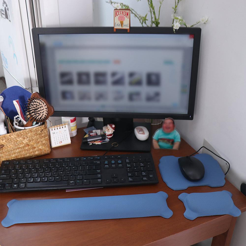 1/2pcs Slow Rebound Mouse Wrist Support Pad Ergonomic Keyboard Hand Cushion Desktop Accessories