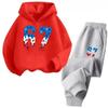 67 Šik dětské mikiny Set 4-13 let Korejský Streetwear Blokový teplákový komplet Módní Pohodlná dětská mikina Sady 2 kusy Tepláková souprava