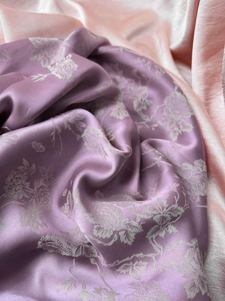 Dunhuang Silk Jacquard Two-Color Imitation Cheongsam Hanfu Fabric