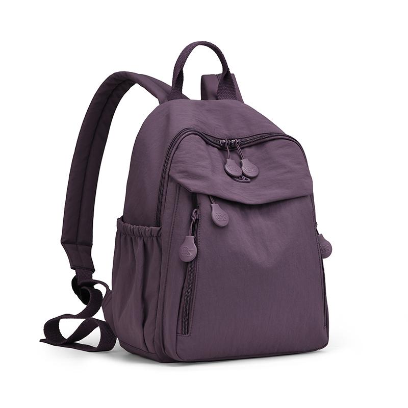 Compact Lightweight Backpack with Multiple Pockets and Front Flap Design for Daily Use and Travel