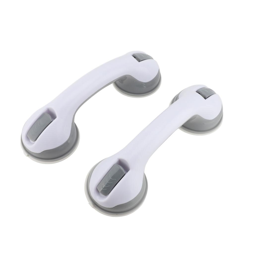 2PCS Suction Grab Bar for Bathtubs and Showers Sturdy PP Removable Shower Handrails Anti Slip Bathroom Safety Handle