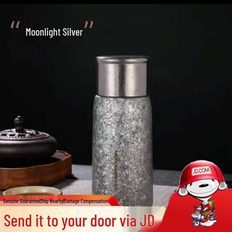 MCCULLEN Pure Titanium Double-Wall Insulated Thermos Mug