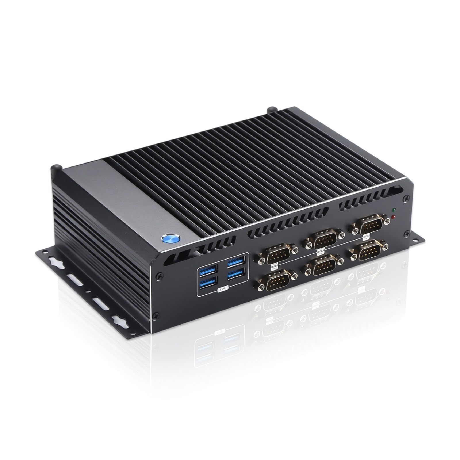 

Skynew Mini PC Fanless PC Industrial Commercial 6COM Windows 11 Intel Pentium 4405U DDR4L 8GB SSD 256GB COM Port Serial Communication S6