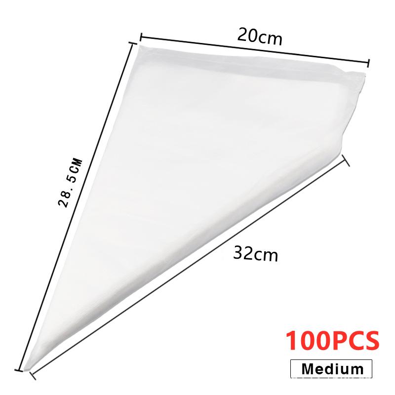 Tek kullanımlık sıkma torbaları pasta için şekerleme ağzı Fondan Kek Kreması Pastalar Pastalar Pişirme Araçları Süslemek İçin Poşet