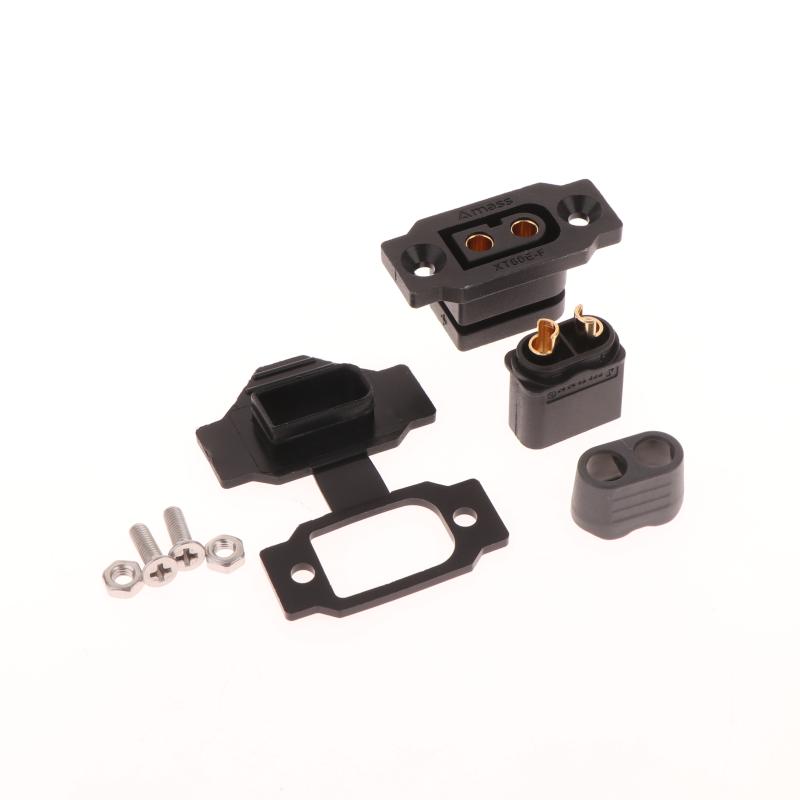 1 Set Black Yellow Female Plug With Cover Xt60E-F Connector Portable Wire Cable Plug For Rc Fpv Motor Esc Accessories