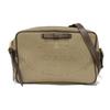 Used 11569 Jacquard Ribbon Camera Bag 1BH089 7921 Calfskin Crossbody with Triangle Logo Brown Women's from Japan