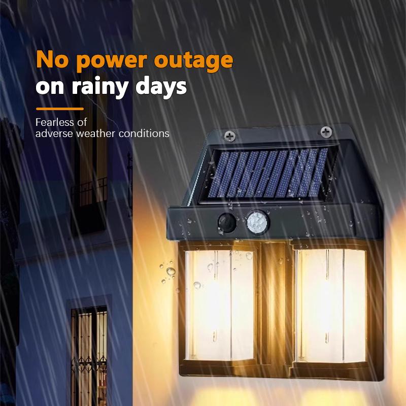 Solar Tungsten LED Wall Lamp Outdoor Waterproof Motion Sensor Wall Lamp  IP65 Porch Garden Garage Courtyard Decorative Lighting