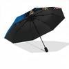 1pc Abstract Pattern Automatic Folding Umbrella - Portable Collapsible Design, 8-Rib Iron Frame, Durable Fabric yy251125214