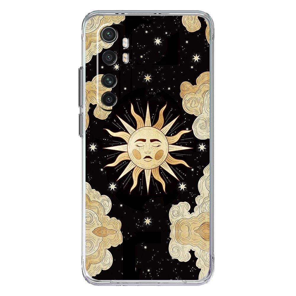 Księżyc Tarot kot Estetyczne etui na telefon Dla Xiaomi Mi 12T 10 12 Lite 11 Ultra 11X 11T Pro 11i Poco X4 X3 NFC F3 M3 M4 5G Przezroczyste etui