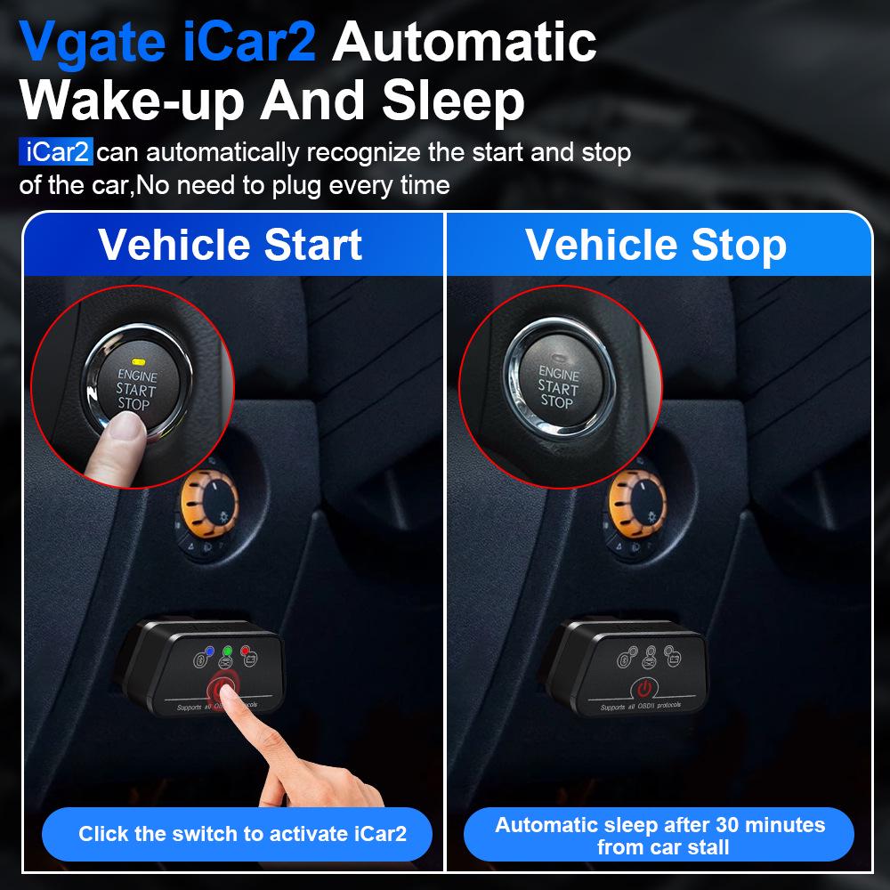 Vgate iCar2 Bluetooth 3.0 Skaner Diagnostyczny Samochodowy OBD2