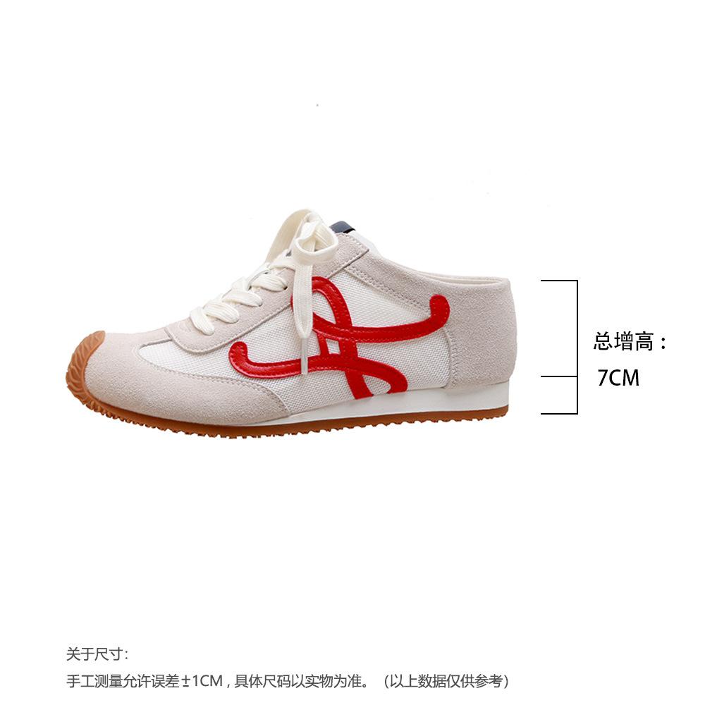 

Версия из коровьей кожи~ studiolee уродливый и милый дышащий цветной ленивый человек с одной педалью для увеличения высоты немецкого тренировочного полуботинка 34