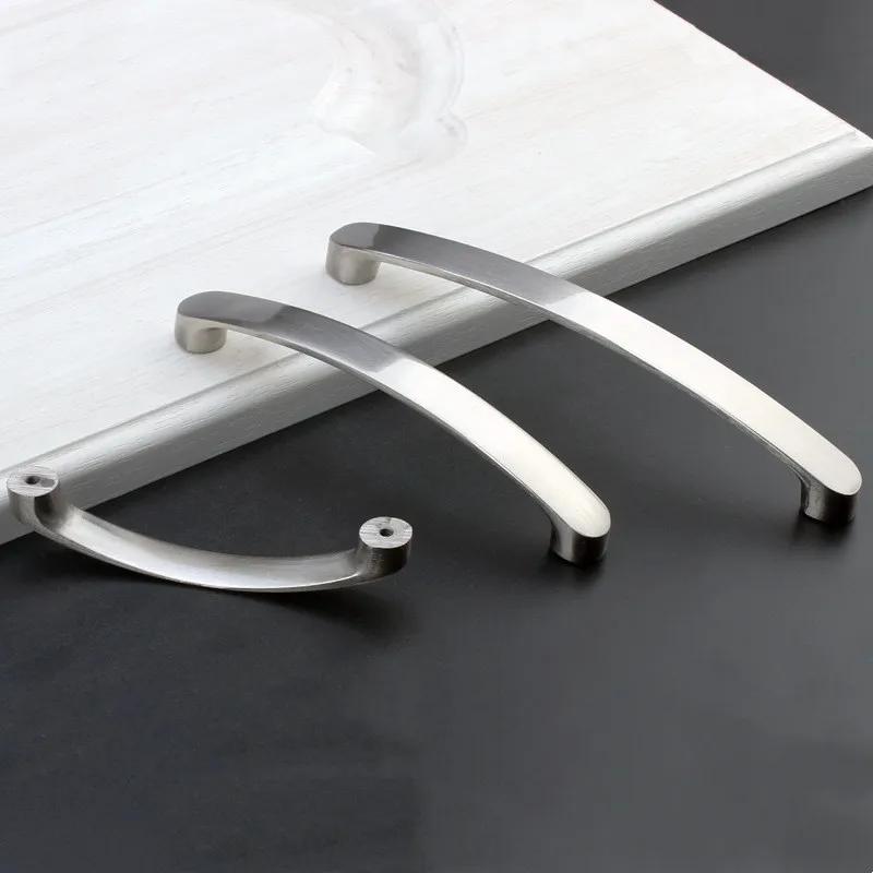 Cabinet Handles Knobs Aluminum Alloy Door Kitchen Knobs Brushed Cabinet Pulls Drawer Modern Furniture Handle Hardware