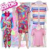 New Cross-border Movie Barbie Cos Costume For Barbie Ken Punk Style Jacket Moisture-wicking Fabric