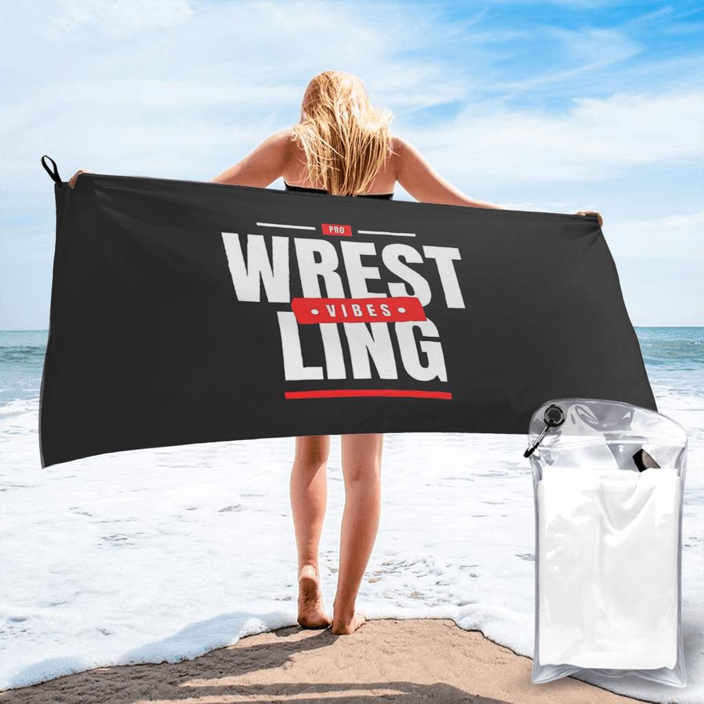 Pro wrestling vibes Beach Towel Soft Microfiber Quick Dry Absorbent Quick Towels For Yoga
