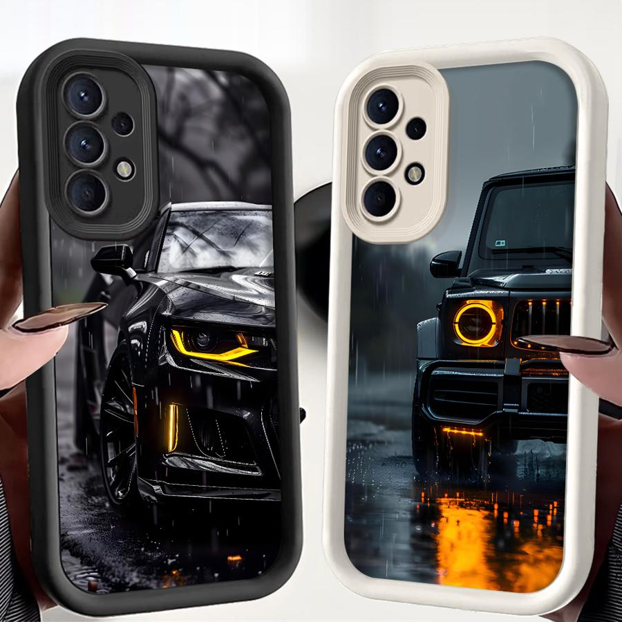 Luxury Stylish Supercar Phone Cover Case for Samsung Galaxy A16 A26 A32 A23 A56 A51 A73 A12 A13 A35 A36 A15 A71 A72 A34 A53 A54