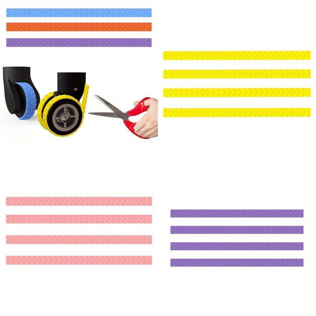 Luggage Wheel Cover Silicone Cover Suitcase Wheel Cover Adjustable