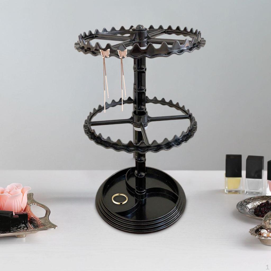 Earring Organizer Holder,Rotating Hanging Rack,Jewelry Display Stand,Storage Rack for Necklace