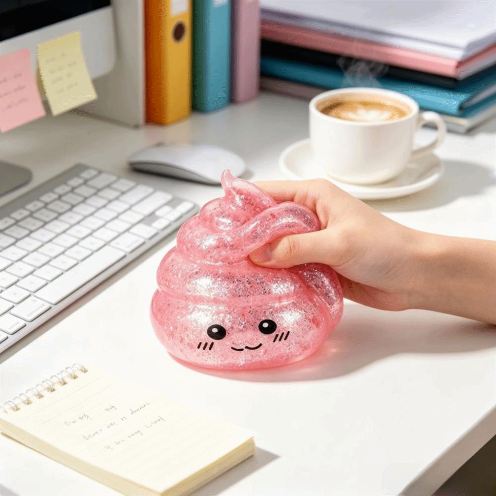 Slow Rising Poop Squishy Toys Poop Reduce Pressure Ball Novelty Poop Fidget Toy Prank Gift