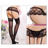 3Pcs/Set Adjustable Extra-thin See-through Suspender Briefs Pantyhose Sheer Lace Thigh Highs Garter Belt for Honeymoon