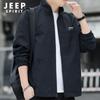 JEEP SPIRIT Men's Stand-Collar Casual Jacket