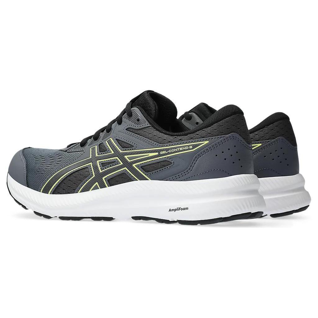 Asics Gel Contend 8 Comfortable Cushioning, Wear Resistant Low top Running Shoes Men's Black Gray 1011B492-026