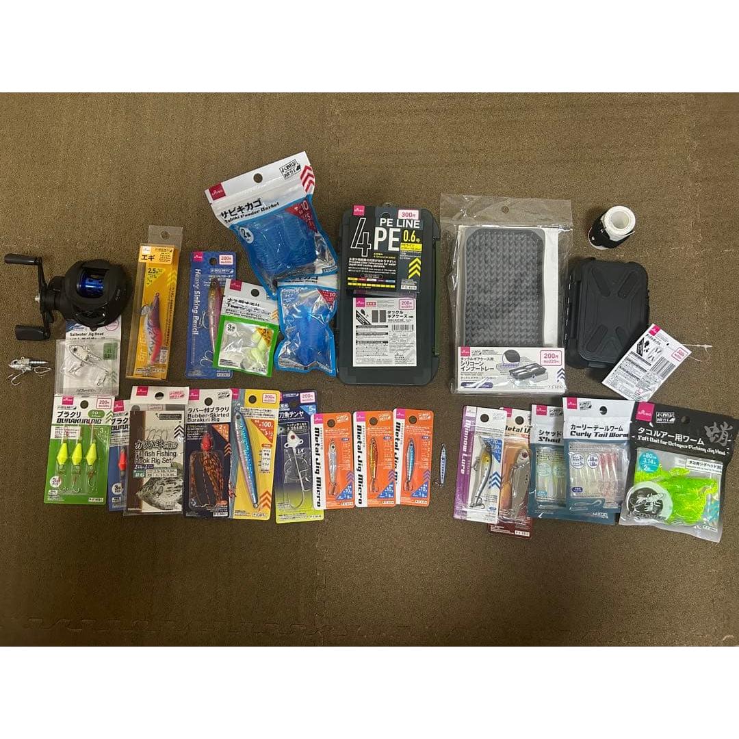 Used [Cannot be sold separately] Daiso fishing gear sold in bulk