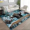 1PC Custom Name Warrior's Realm Theme Floor Mat Ideal for Living Room, Game Rooms, Office, Bedroom,Floor Mat Playful Design